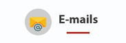 desenho de um envelope com um @ em cima