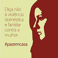 imagem da campanha paz em casa
